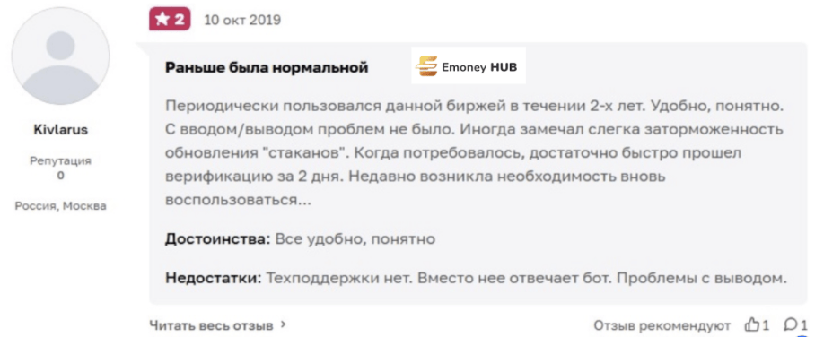 Bittrex отзывы