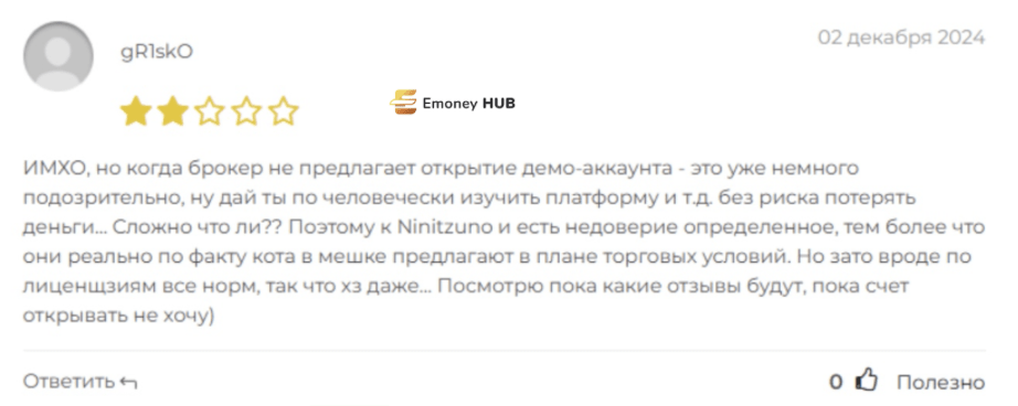 Ниницзуно отзывы