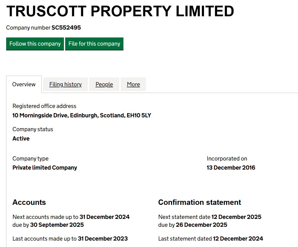 Truscott Limited скам