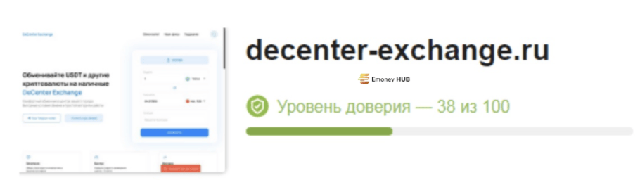 DeCenter Exchange отзывы