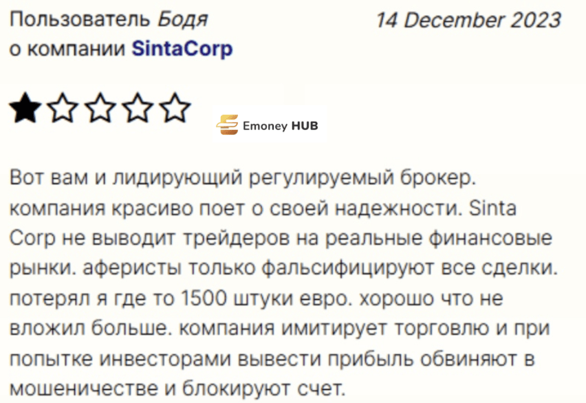 sintacorp.com отзывы