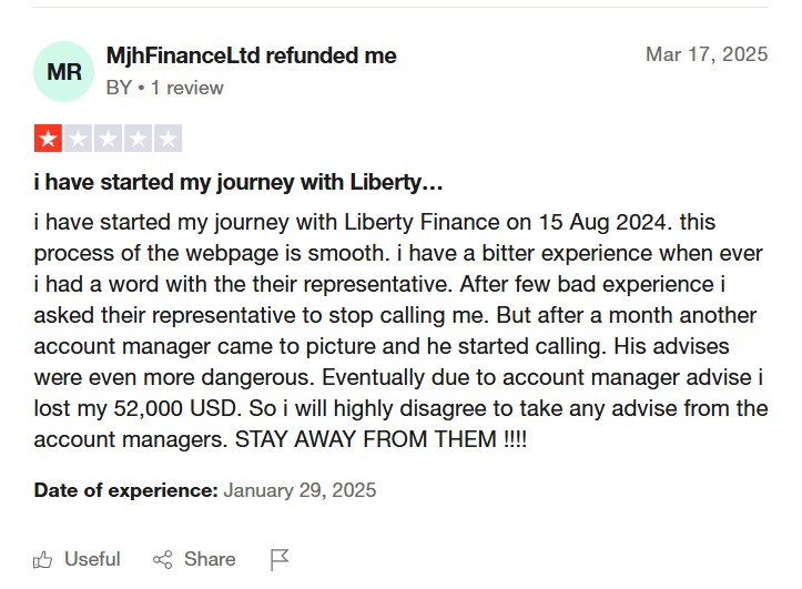 Liberty Finance отзывы